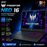 Acer Predator Neo 16 | Intel Core i5-13th Gen | 512GB SSD | 16GB RAM 4800MHz | 8GB NVIDIA RTX 4060 Graphics | 16 inch FHD 165Hz Display