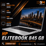 HP EliteBook 845 G8 | AMD Ryzen 5 Pro - 5650U | 256B SSD | 16GB RAM | 14 inch FHD IPS Display