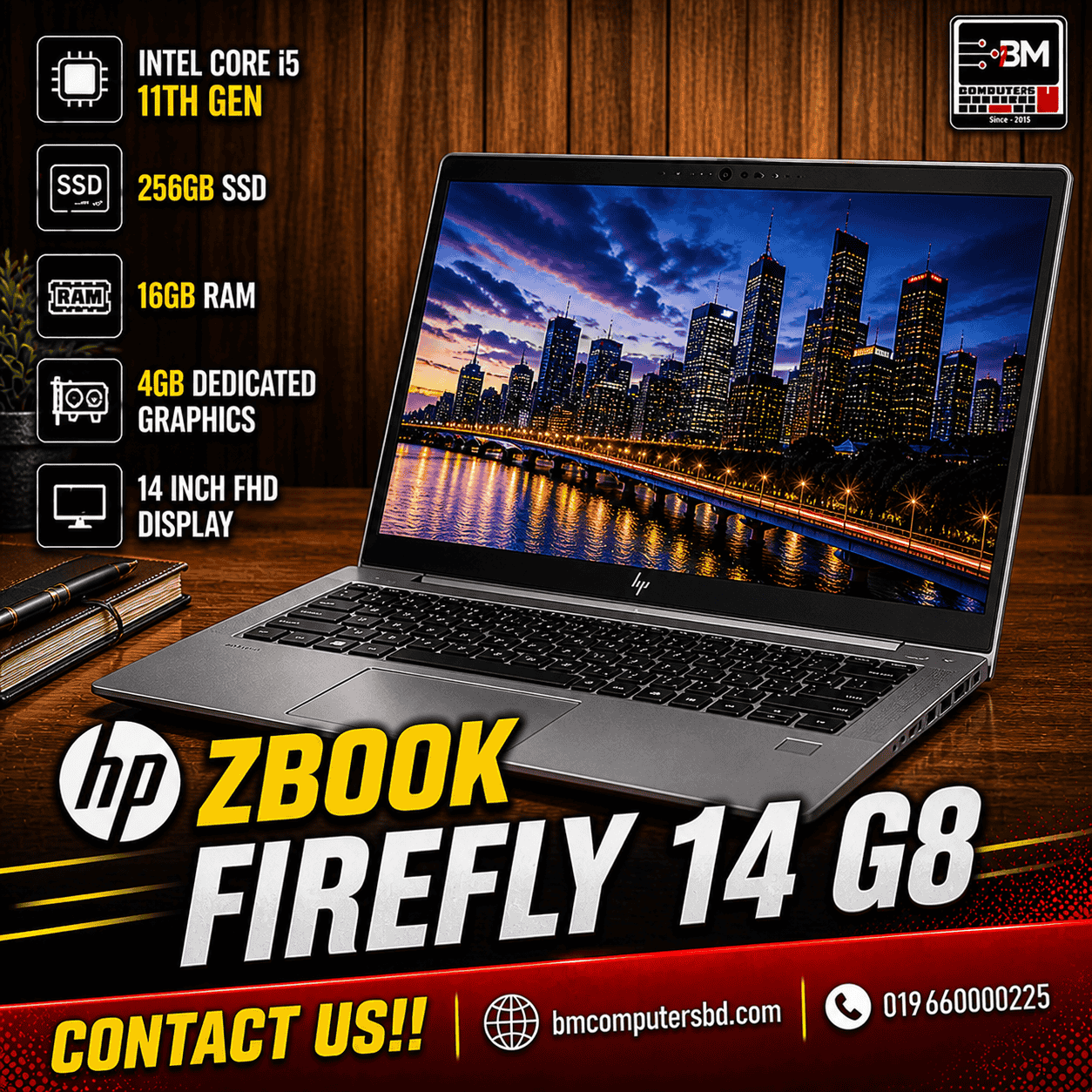 HP ZBook Firefly 14 G8 HP ZBook Firefly 14 G8 | Intel Core i5 - 11th Gen | 256GB SSD | 16GB RAM | 4GB Dedicated Graphics |14 inch FHD Display - Image 1