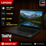 Lenovo ThinkPad T480s | Intel Core i5- 8th Gen | 256GB SSD | 8GB RAM | 14 inch FHD Display (Touch)