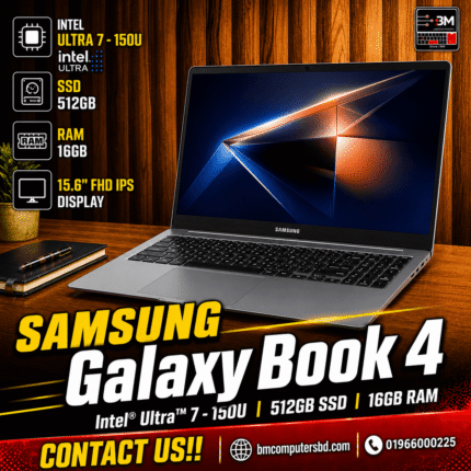 Samsung Galaxy Book 4 | Intel Core Ultra 7 | 512GB SSD | 16GB DDR5 RAM | 15.6 inch FHD IPS Display